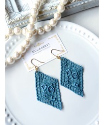 【MUURABBTI】花束レースピアス(ゴールド)(MA)