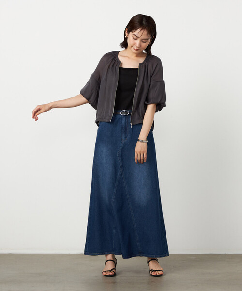 COMME CA ISM(コムサイズム)の「バルーンスリーブ シアーブルゾン(ブルゾン・レディース・チャコール/アイボリー・LARGE/MEDIUM)」の10枚目の写真