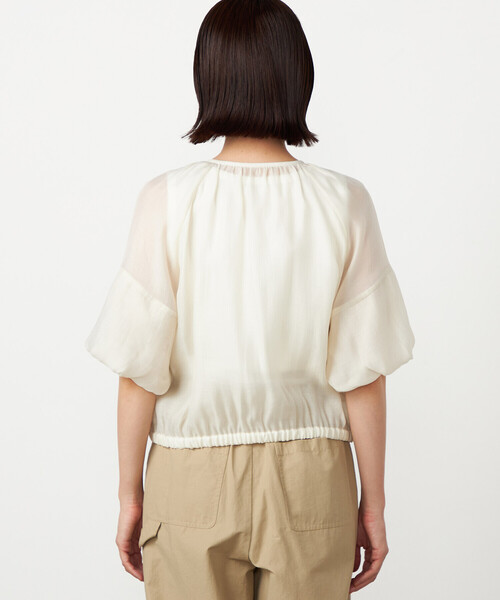 COMME CA ISM(コムサイズム)の「バルーンスリーブ シアーブルゾン(ブルゾン・レディース・チャコール/アイボリー・LARGE/MEDIUM)」の16枚目の写真