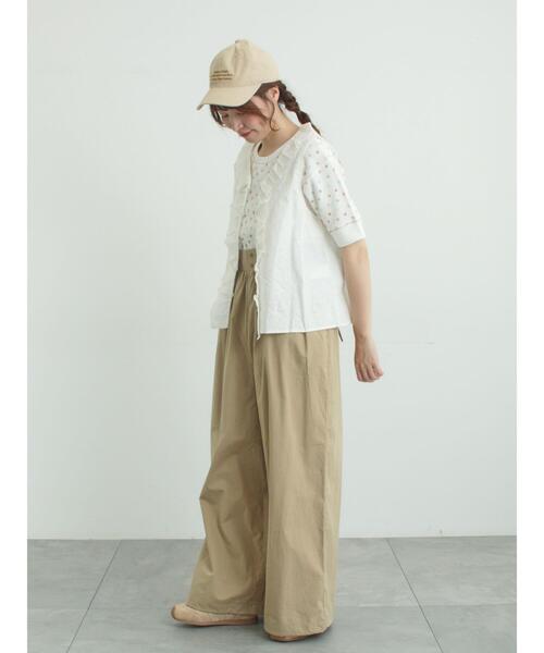 Samansa Mos2(サマンサ モスモス)の「【メルヘン×Samansa Mos2】ワッフル総柄Tシャツ(Tシャツ/カットソー・レディース・ミント/キナリ/オフホワイト・F)」の22枚目の写真