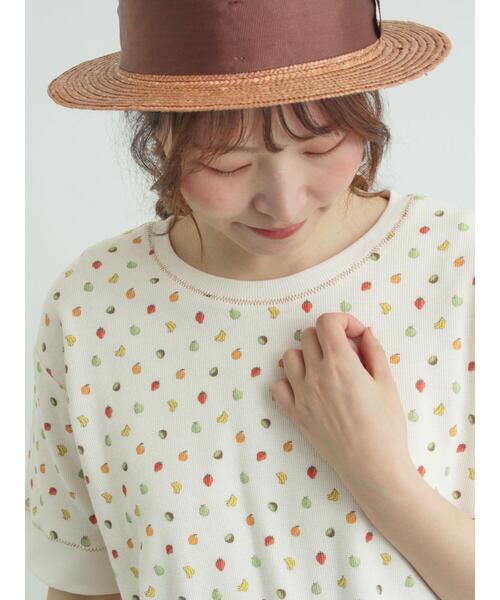 Samansa Mos2(サマンサ モスモス)の「【メルヘン×Samansa Mos2】ワッフル総柄Tシャツ(Tシャツ/カットソー・レディース・ミント/キナリ/オフホワイト・F)」の19枚目の写真