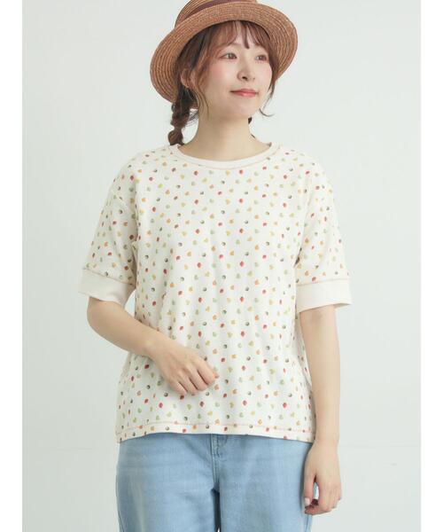 Samansa Mos2(サマンサ モスモス)の「【メルヘン×Samansa Mos2】ワッフル総柄Tシャツ(Tシャツ/カットソー・レディース・ミント/キナリ/オフホワイト・F)」の21枚目の写真