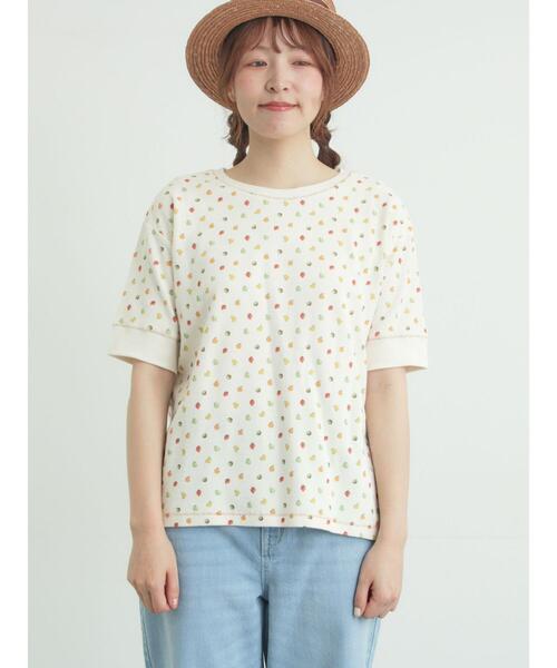 Samansa Mos2(サマンサ モスモス)の「【メルヘン×Samansa Mos2】ワッフル総柄Tシャツ(Tシャツ/カットソー・レディース・ミント/キナリ/オフホワイト・F)」の17枚目の写真