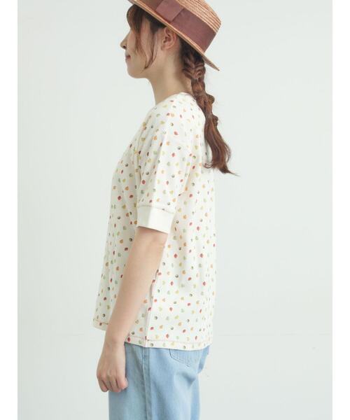 Samansa Mos2(サマンサ モスモス)の「【メルヘン×Samansa Mos2】ワッフル総柄Tシャツ(Tシャツ/カットソー・レディース・ミント/キナリ/オフホワイト・F)」の9枚目の写真