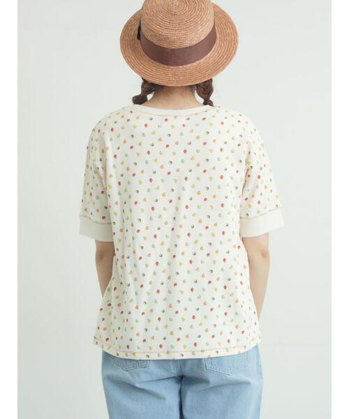 Samansa Mos2(サマンサ モスモス)の「【メルヘン×Samansa Mos2】ワッフル総柄Tシャツ(Tシャツ/カットソー・レディース・ミント/キナリ/オフホワイト・F)」の10枚目の写真
