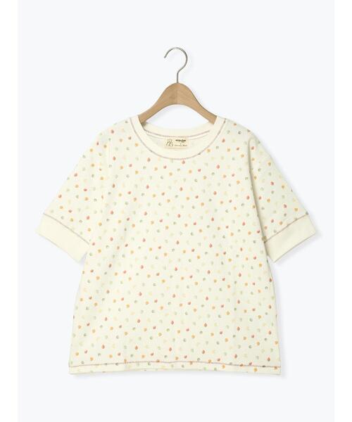 Samansa Mos2(サマンサ モスモス)の「【メルヘン×Samansa Mos2】ワッフル総柄Tシャツ(Tシャツ/カットソー・レディース・ミント/キナリ/オフホワイト・F)」の5枚目の写真