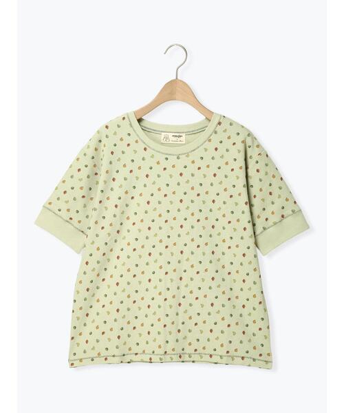 Samansa Mos2(サマンサ モスモス)の「【メルヘン×Samansa Mos2】ワッフル総柄Tシャツ(Tシャツ/カットソー・レディース・ミント/キナリ/オフホワイト・F)」の6枚目の写真