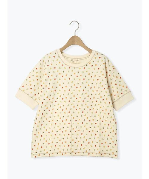 Samansa Mos2(サマンサ モスモス)の「【メルヘン×Samansa Mos2】ワッフル総柄Tシャツ(Tシャツ/カットソー・レディース・ミント/キナリ/オフホワイト・F)」の7枚目の写真