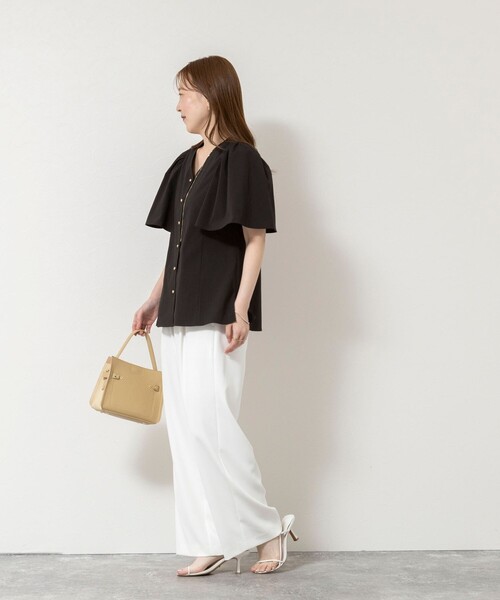 NOLLEY’S Sophi(ノーリーズソフィ)の「ウォッシャブルサッカーフレアスリーブシャツブラウス(シャツ/ブラウス・レディース・ホワイト/ブルー系その他7/ブラック/ベビーピンク・38)」の17枚目の写真