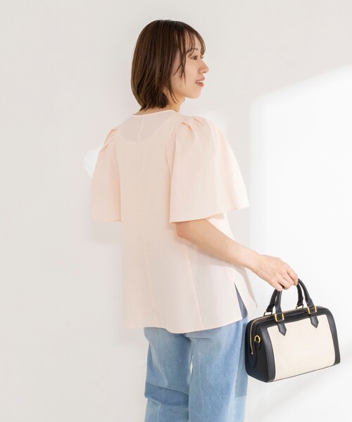 NOLLEY’S Sophi(ノーリーズソフィ)の「ウォッシャブルサッカーフレアスリーブシャツブラウス(シャツ/ブラウス・レディース・ホワイト/ブルー系その他7/ブラック/ベビーピンク・38)」の9枚目の写真