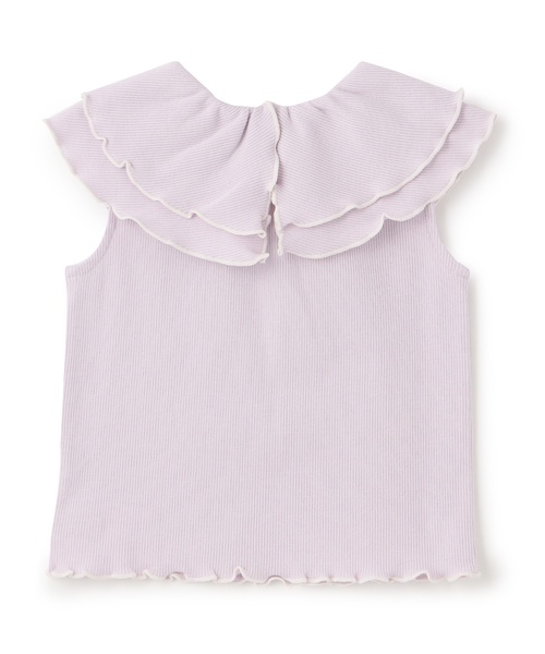 petit main(プティマイン)の「【接触冷感/リンク】メロー衿Tシャツ(Tシャツ/カットソー・キッズ・イエロー/レッド/ブラック/ドット/ラベンダー・90cm/110cm/80cm/100cm/120cm/130cm)」の8枚目の写真
