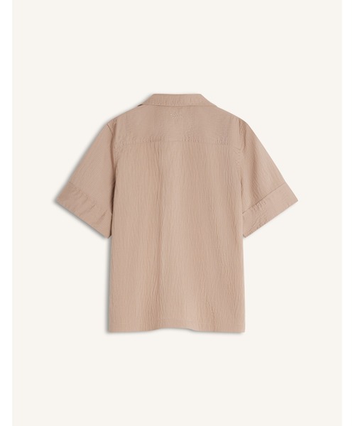 Maison Kitsune(メゾンキツネ)の「STRIPED RESORT SHIRT(シャツ/ブラウス・レディース・グレー/ブラウン・38/36/34)」の11枚目の写真
