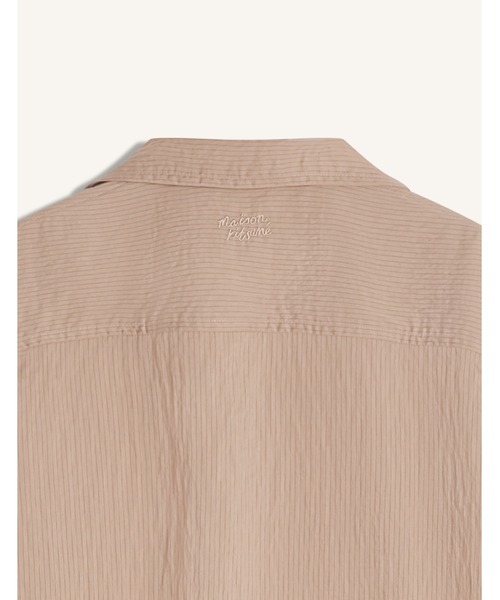 Maison Kitsune(メゾンキツネ)の「STRIPED RESORT SHIRT(シャツ/ブラウス・レディース・グレー/ブラウン・38/36/34)」の12枚目の写真