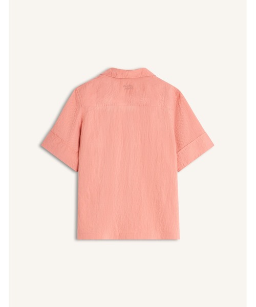 Maison Kitsune(メゾンキツネ)の「STRIPED RESORT SHIRT(シャツ/ブラウス・レディース・グレー/ブラウン/コーラル・38/36/34/40)」の19枚目の写真