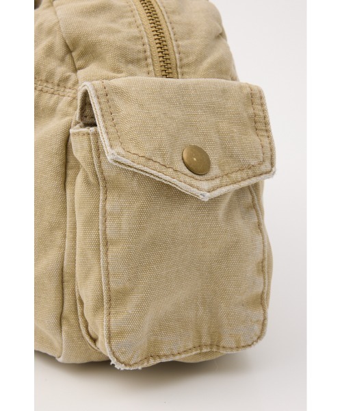SLY（スライ）の「CAMO BOSTON BAG カモボストンバッグ 春服 夏服（ボストンバッグ・レディース・ベージュ/マルチ・FREE）」の7枚目の写真