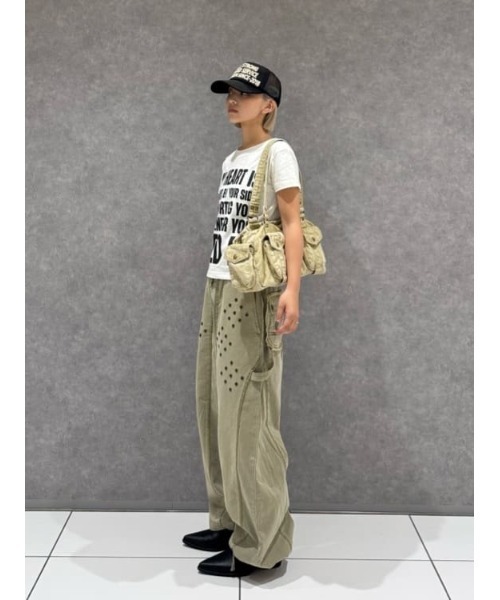 SLY(スライ)の「CAMO BOSTON BAG カモボストンバッグ 春服 夏服(ボストンバッグ・レディース・ベージュ/マルチ・FREE)」の20枚目の写真
