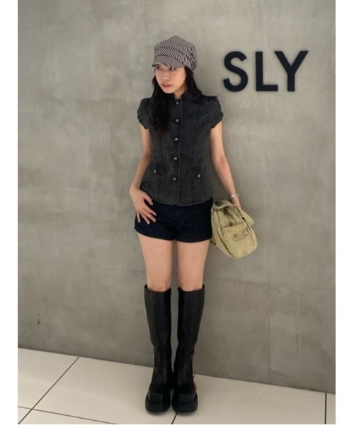 SLY(スライ)の「CAMO BOSTON BAG カモボストンバッグ 春服 夏服(ボストンバッグ・レディース・ベージュ/マルチ・FREE)」の21枚目の写真