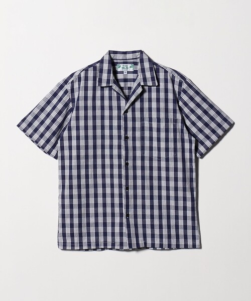 TWO PALMS(トゥーパームス)の「<TWO PALMS × Steven Alan> PALMS PALAKA SSH/シャツ(シャツ/ブラウス・メンズ・ライトグレー/ネイビー・M/L)」の1枚目の写真