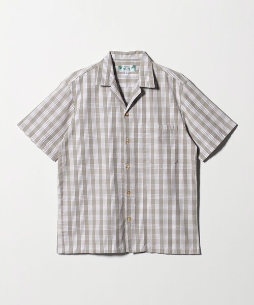 TWO PALMS(トゥーパームス)の「<TWO PALMS × Steven Alan> PALMS PALAKA SSH/シャツ(シャツ/ブラウス・メンズ・ライトグレー/ネイビー・M/L)」の2枚目の写真