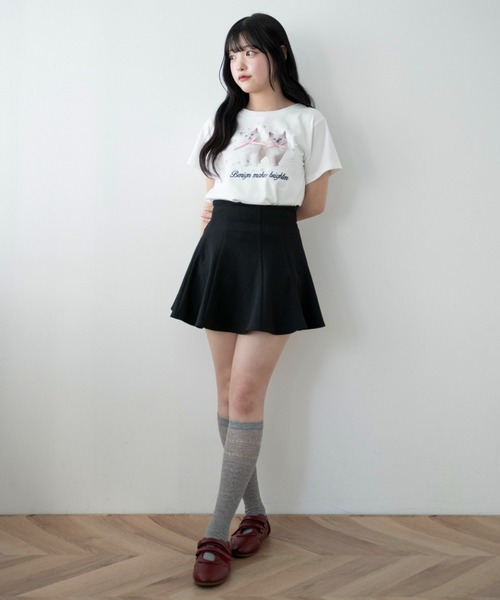 WEGO(ウィゴー)の「WEGO/フレアミニスカート(スカート・レディース・ブラック・FREE)」の2枚目の写真