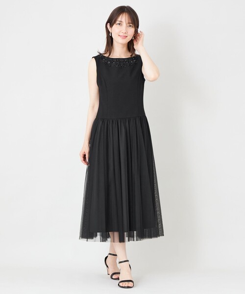 TO BE CHIC(トゥー ビー シック)の「BOB&PINK シャドウエアチュールアクセントワンピース(ワンピース・レディース・ブラック/ピンク系その他2・40)」の12枚目の写真