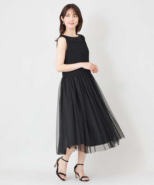 TO BE CHIC(トゥー ビー シック)の「BOB&PINK シャドウエアチュールアクセントワンピース(ワンピース・レディース・ブラック/ピンク系その他2・40)」の13枚目の写真