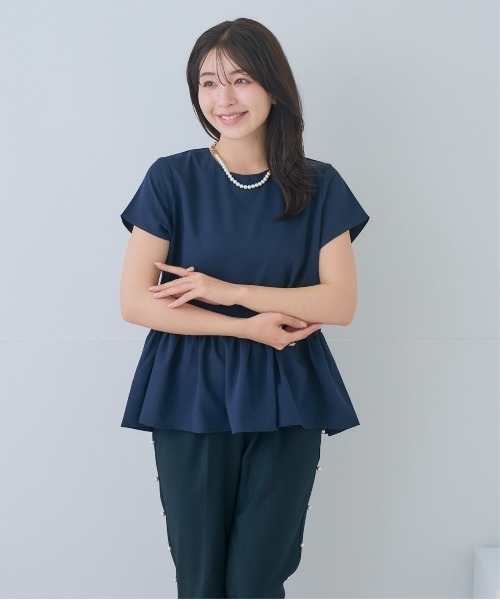 Neige(ネージュ)の「レースカラー2WAYペプラムブラウス(シャツ/ブラウス・レディース・ネイビー/ホワイト・ONE SIZE)」の12枚目の写真