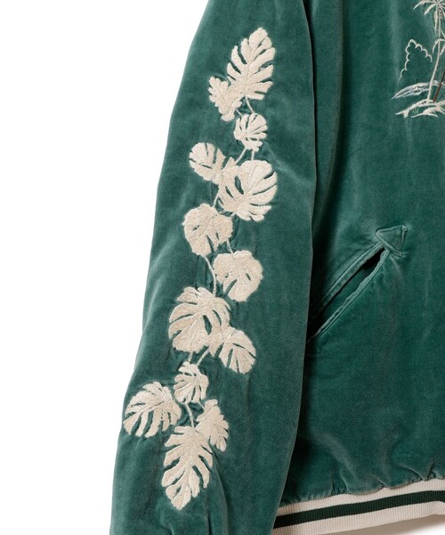 REMI RELIEF(レミレリーフ)の「【イベント限定】【別注】REMI RELIEF / Souvenir Jacket Hawaiian(スカジャン・メンズ・グリーン・MEDIUM/SMALL/XX-LARGE/X-LARGE/LARGE)」の7枚目の写真