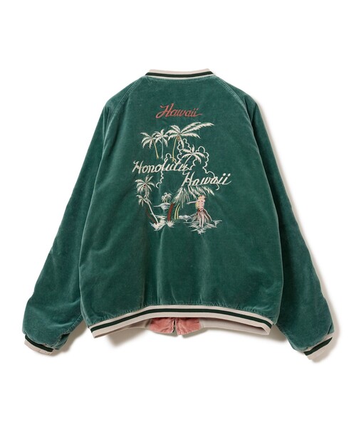 REMI RELIEF(レミレリーフ)の「【イベント限定】【別注】REMI RELIEF / Souvenir Jacket Hawaiian(スカジャン・メンズ・グリーン・MEDIUM/SMALL/XX-LARGE/X-LARGE/LARGE)」の8枚目の写真