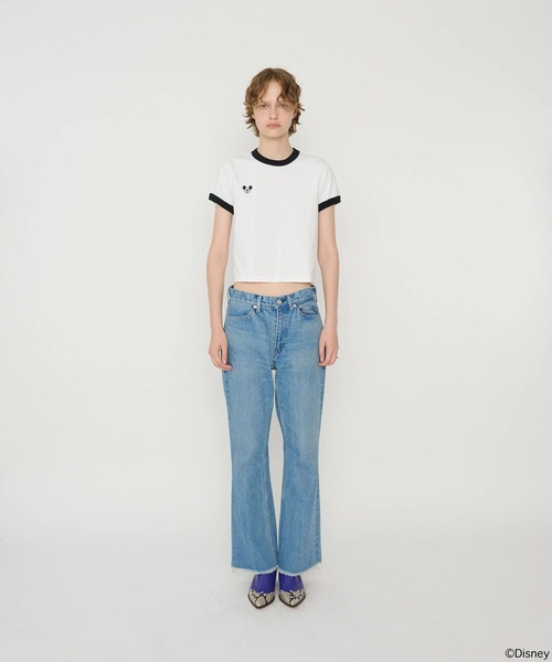 JANE SMITH / JOHN SMITH（ジェーンスミスジョンスミス）の「MICKEY FACE RINGER T-SHIRT（Tシャツ/カットソー・レディース・ブラック・SMALL/X-SMALL）」の5枚目の写真