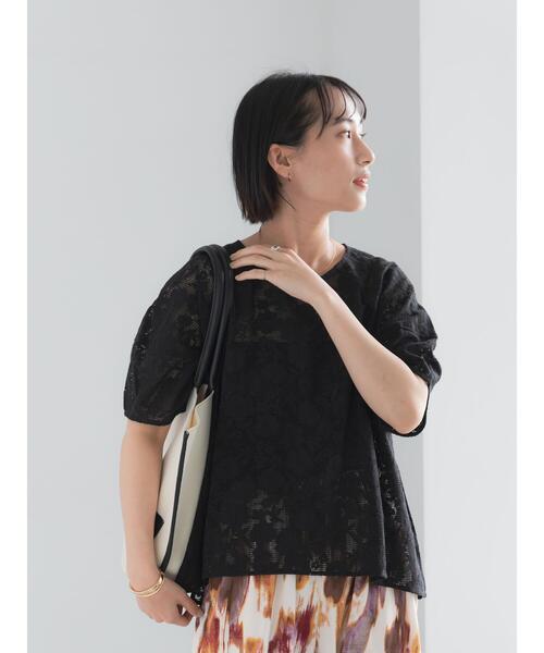 Te chichi(テチチ)の「メッシュレースボリュームスリーブブラウス(シャツ/ブラウス・レディース・オフホワイト/ブラック・F)」の21枚目の写真