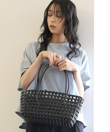 ZOZO限定 編み込みかごバッグ
