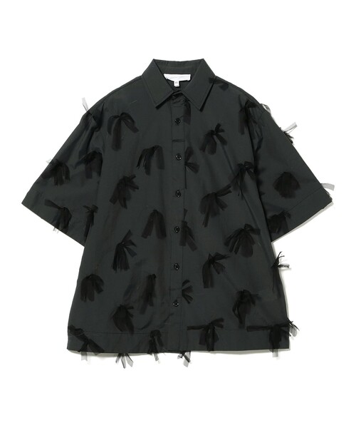 Sister Jane(シスタージェーン)の「sister jane / Nilsson Trimmed Boxy Shirt(シャツ/ブラウス・レディース・ブラック・XX-SMALL)」の2枚目の写真