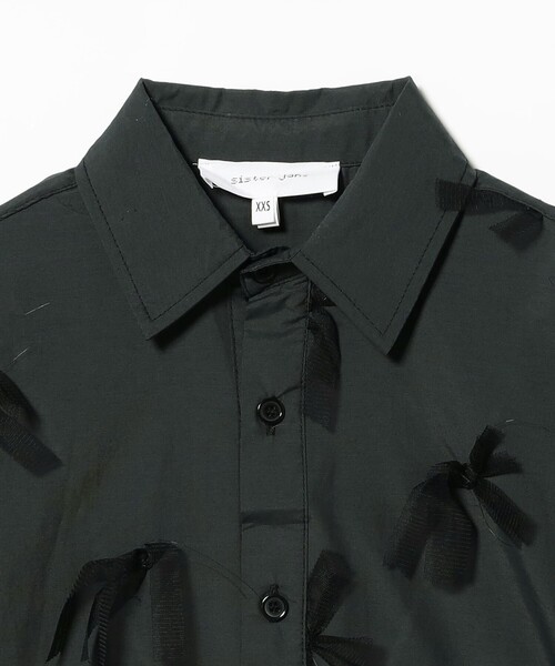 Sister Jane(シスタージェーン)の「sister jane / Nilsson Trimmed Boxy Shirt(シャツ/ブラウス・レディース・ブラック・XX-SMALL)」の3枚目の写真