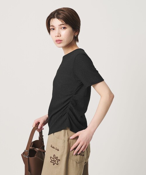 BEAUTY&YOUTH UNITED ARROWS(ビューティーアンドユースユナイテッドアローズ)の「ベロア パイピング ギャザー カットソー(Tシャツ/カットソー・レディース・ホワイト/ブラック/ライトブルー・FREE)」の11枚目の写真