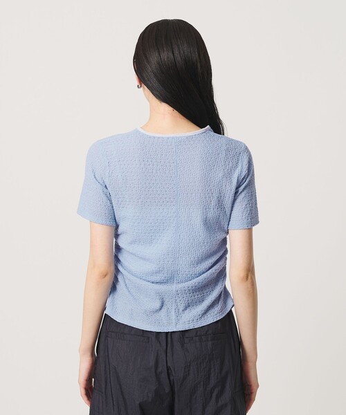 BEAUTY&YOUTH UNITED ARROWS(ビューティーアンドユースユナイテッドアローズ)の「ベロア パイピング ギャザー カットソー(Tシャツ/カットソー・レディース・ホワイト/ブラック/ライトブルー・FREE)」の15枚目の写真