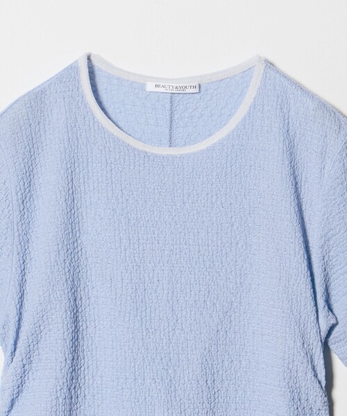 BEAUTY&YOUTH UNITED ARROWS(ビューティーアンドユースユナイテッドアローズ)の「ベロア パイピング ギャザー カットソー(Tシャツ/カットソー・レディース・ホワイト/ブラック/ライトブルー・FREE)」の18枚目の写真