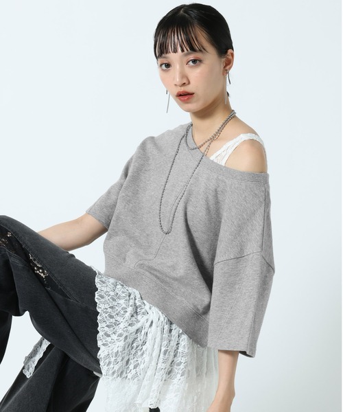 PAGEBOY（ページボーイ）の「【前後2WAY/接触冷感】マルチWAYネックアイススウェット（スウェット・レディース・グレー/ブルー/ブラック・FREE）」の22枚目の写真