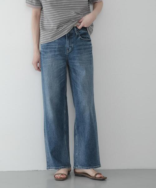 Healthy denim(ヘルシーデニム)の「Healthy DENIM PINK PEPPER MIDRISE(デニムパンツ・レディース・インディゴブルー・25/24)」の3枚目の写真