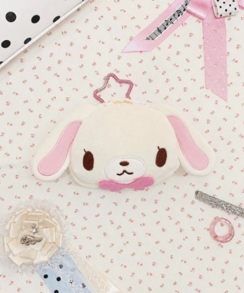 nini toys】≪シュガーバニーズ≫カラビナ付きフェイスポーチ（ポーチ