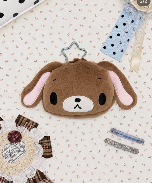 nini toys】≪シュガーバニーズ≫カラビナ付きフェイスポーチ（ポーチ