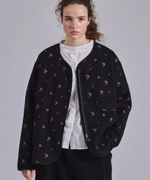 Kelen（ケレン）の「「KELEN / ケレン」フラワー刺繍ノーカラージャケット（その他アウター）」