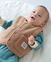BEAMS mini（ビームスミニ）の「【WEB限定】ベビー ボア ベスト 2026FW（70～80cm）秋冬 定番 人気 プチプラ カジュアル もこもこ（ベスト）」