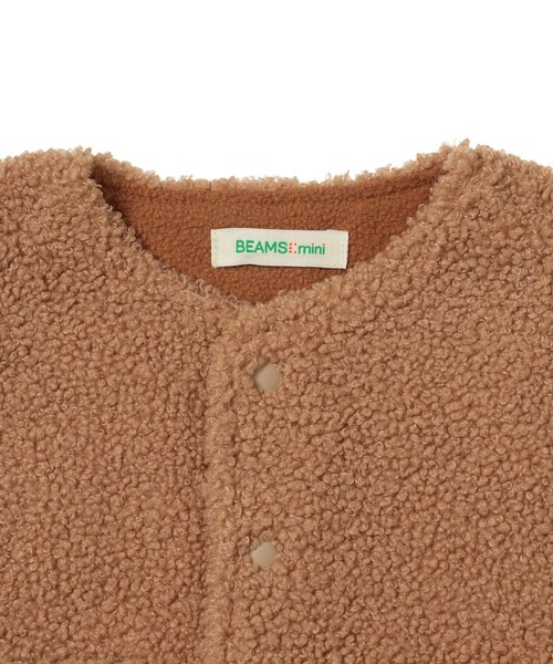 BEAMS mini(ビームスミニ)の「【WEB限定】ベビー ボア ベスト 2026FW(70~80cm)秋冬 定番 人気 プチプラ カジュアル もこもこ(ロンパース・キッズ・ベージュ/ホワイト系その他5・80/70)」の7枚目の写真