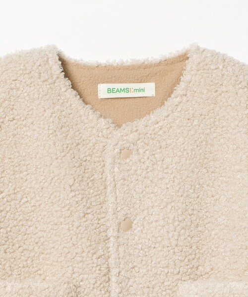 BEAMS mini(ビームスミニ)の「【WEB限定】ベビー ボア ベスト 2026FW(70~80cm)秋冬 定番 人気 プチプラ カジュアル もこもこ(ベスト・キッズ・ベージュ/ホワイト系その他5・80/70)」の22枚目の写真