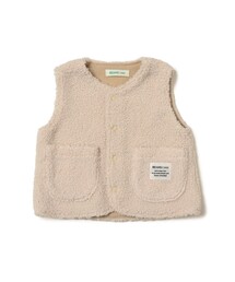 BEAMS mini | 【WEB限定】ベビー ボア ベスト 2026FW（70～80cm）秋冬 定番 人気 プチプラ カジュアル もこもこ(ベスト)