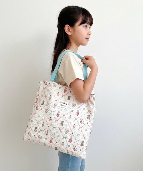 BACKYARD FAMILY(バックヤードファミリー)の「保育園用カバン レッスンバッグ(トートバッグ・レディース・オレンジ/ブルー/ブルー系1/ブルー系2/パープル系2/ピンク/パープル系1・FREE)」の14枚目の写真