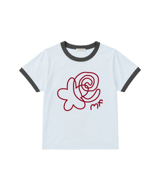 THEMORFHOUSE(ザモーフハウス)の「ドゥドゥルフラワーリング半袖Tシャツライトブルー(Tシャツ/カットソー・レディース・その他・MEDIUM)」の1枚目の写真