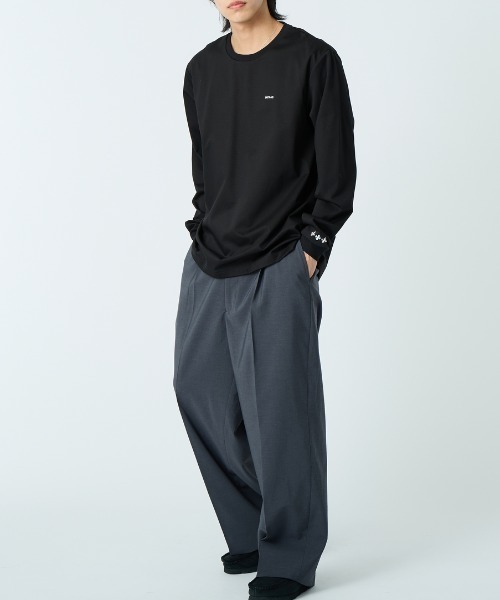 TATRAS（タトラス）の「【WEB先行予約】[TATRAS/タトラス] SICADO ワンポイントロゴ ロングスリーブTシャツ（Tシャツ/カットソー・レディース・ブラック/ホワイト・2/1/3）」の11枚目の写真