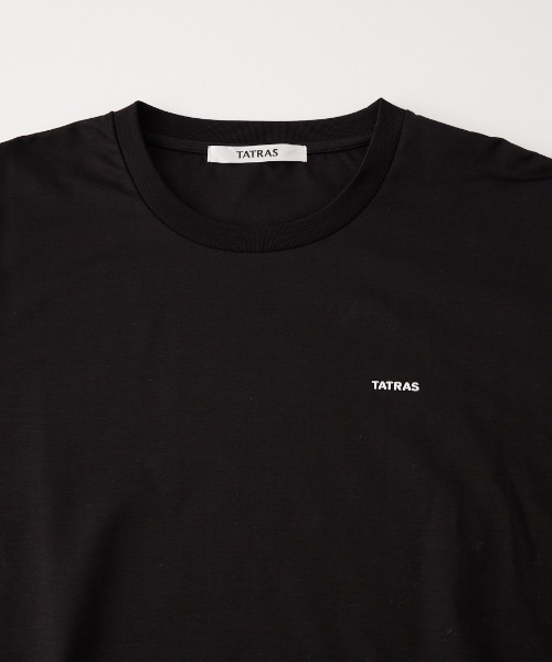 TATRAS（タトラス）の「[TATRAS/タトラス] SICADO ワンポイントロゴ ロングスリーブTシャツ（Tシャツ/カットソー・レディース・ブラック/ホワイト・2/1/3）」の5枚目の写真